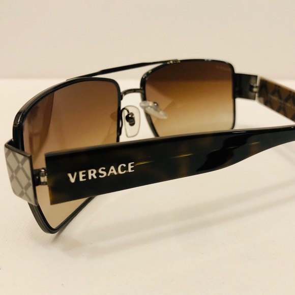 Versace Accessories - Authentic Unisex Versace Brown Sunglasses